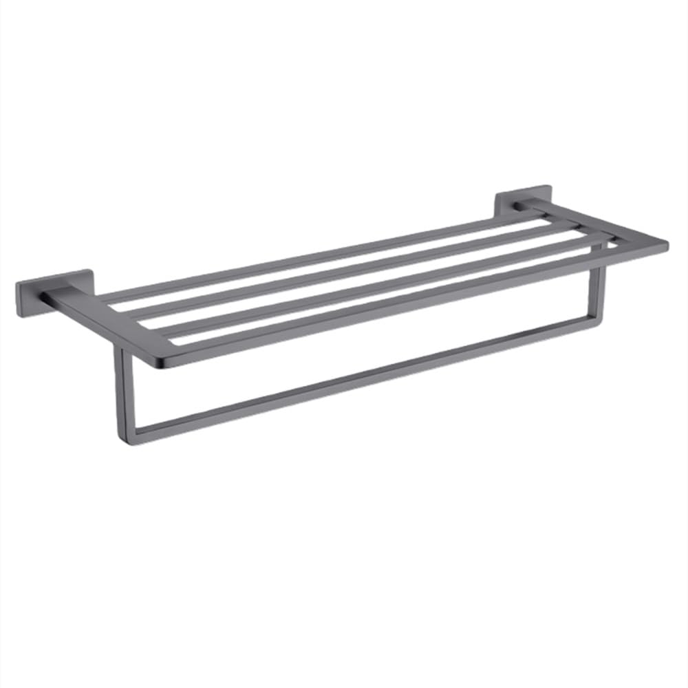 Gunmetal Stainless Steel Bathroom Hardware Towel Rack Toilet Paper Holder,Toilet Brush,Robe Hook Towel Bar Holder Grey Stainless,towel rack