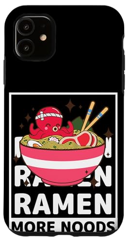 Kawaii Octopus Bowl Of Ramen Noodles More Noods �X�}�z�P�[�X iPhone 11 �p