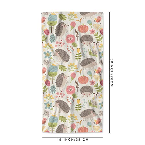AOYEGO Hedgehog Pattern Microfiber Hand Towels #TOP5