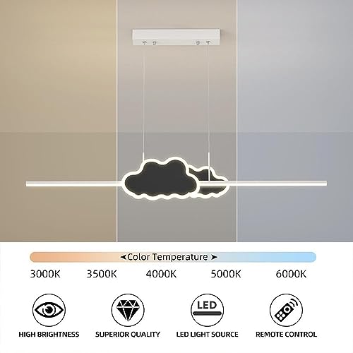 Lumière suspendue linéaire dimmable à télécommande et mode couleurs créatif - 2