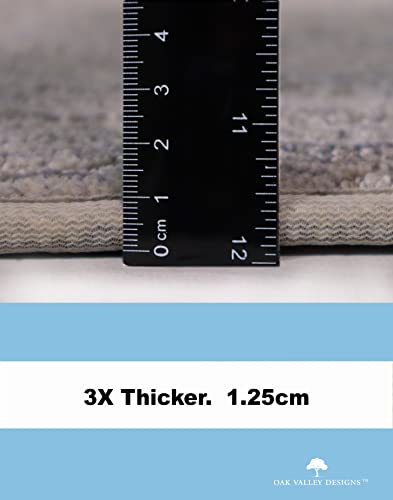 Oak Valley Designs™ Rounded Bullnose Carpet Stair Treads - Anti Slip Indoor Stair Mats for Wooden Stairs, Style: Brindle, Angelica, 27” W X 9.75" D (Set of 14)