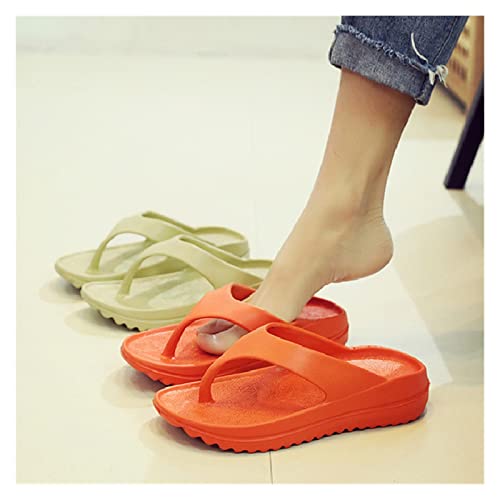 Beach Sandals Fashion Personality Flip-flops Female Summer Fashion Outer Thick Bottom Simple Korean Version Of Sandals Clip Feet Outer Wear Beach Shoes Female Pillow Slippers3