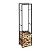 Relaxdays Kaminholzregal für innen, hohes Feuerholzregal für Kamin & Ofen, Stahl, HxBxT: 170 x 44,5 x 30 cm, schwarz Baby,Schwarz günstig Kaufen-Relaxdays Kaminholzregal für innen, hohes Feuerholzregal für Kamin & Ofen, Stahl, HxBxT: 170 x 44,5 x 30 cm, schwarz