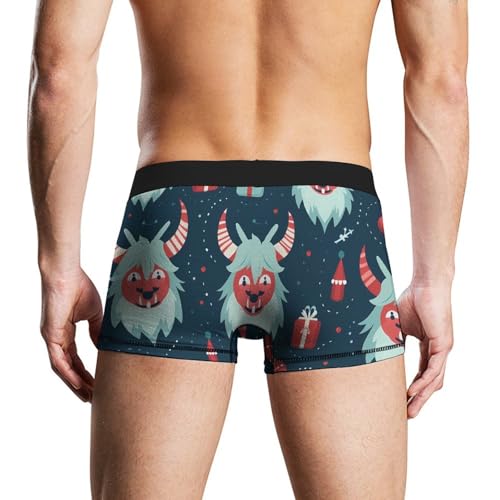 Merry Krampus Mens Boxer Briefs Underwear Shorts Trunks Stretch Breathable Underpants2