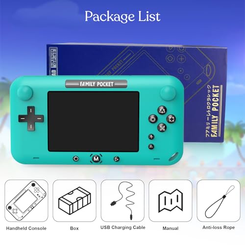 image for EASEGMER Retro Handheld Game Console for Kids & Adults - 4.0 Inch Port