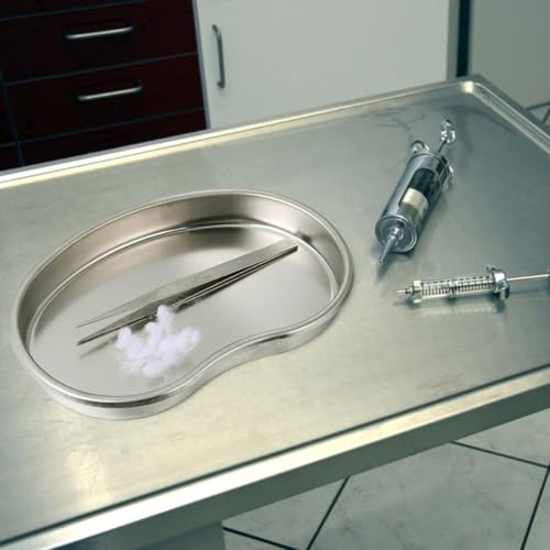 Bandeja curva para procedimientos dentales acero inoxidable alta temperatura 5