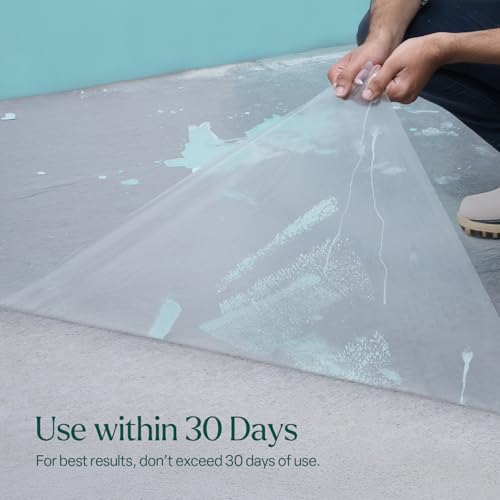 Winsome Clear Carpet Protector Film Self Adhesive Roll Temporary Protecting Water Resistant Floor Dust Sheet Cover | 60cm x 25m Roll (60 Micron)