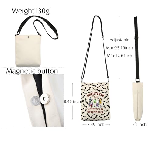 BNQL Unfiltered Poison Witches Crossbody Bag Halloween Witch Gifts Spooky Season Gifts Halloween Crossbody Cell Phone Purse2