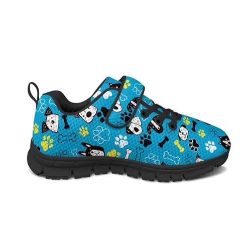 Kids Boys Girls Sports Sneakers Breathable Non Slip Strap Athletic Tennis Shoes Comfort Casual Running Shoes US 11-153