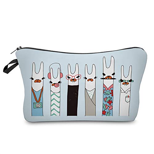 Makeup Bag JomTokoy Cosmetic Bag travel makeup bag Pencil Pouch Funny Gifts for women (Llama-2)