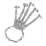 Material: Dieses Schädel- Skelett- Finger- Armband besteht aus Material, das leicht, langlebig und angenehm zu tragen.