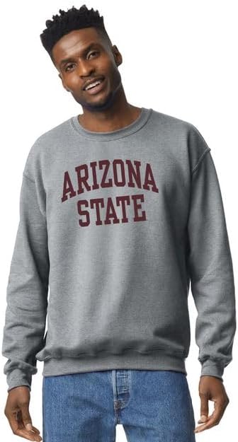 Barnesmith Crewneck Adult Unisex Sweatshirt for College, Classic Design, Charcoal Grey - Image 2