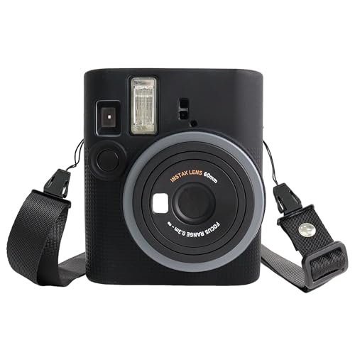 VOVMOEYA 富士フイルム Instax Mini 41 Instant用 カメラケース 調節可能なショルダーストラップ付き シリコン Fuji Mini41カバー ソフト 保護 軽量 アクセサリー