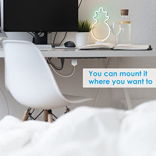Image of 3Pack Metal Wall Mount Power Strip, Mountable Power Outlet with 6 AC Outlets, Aluminum Alloy Mount Power Socket with Switch, 3 FT SJT 3 /C 14AWG Power Cord, 15A 125V 1875W (6AC)