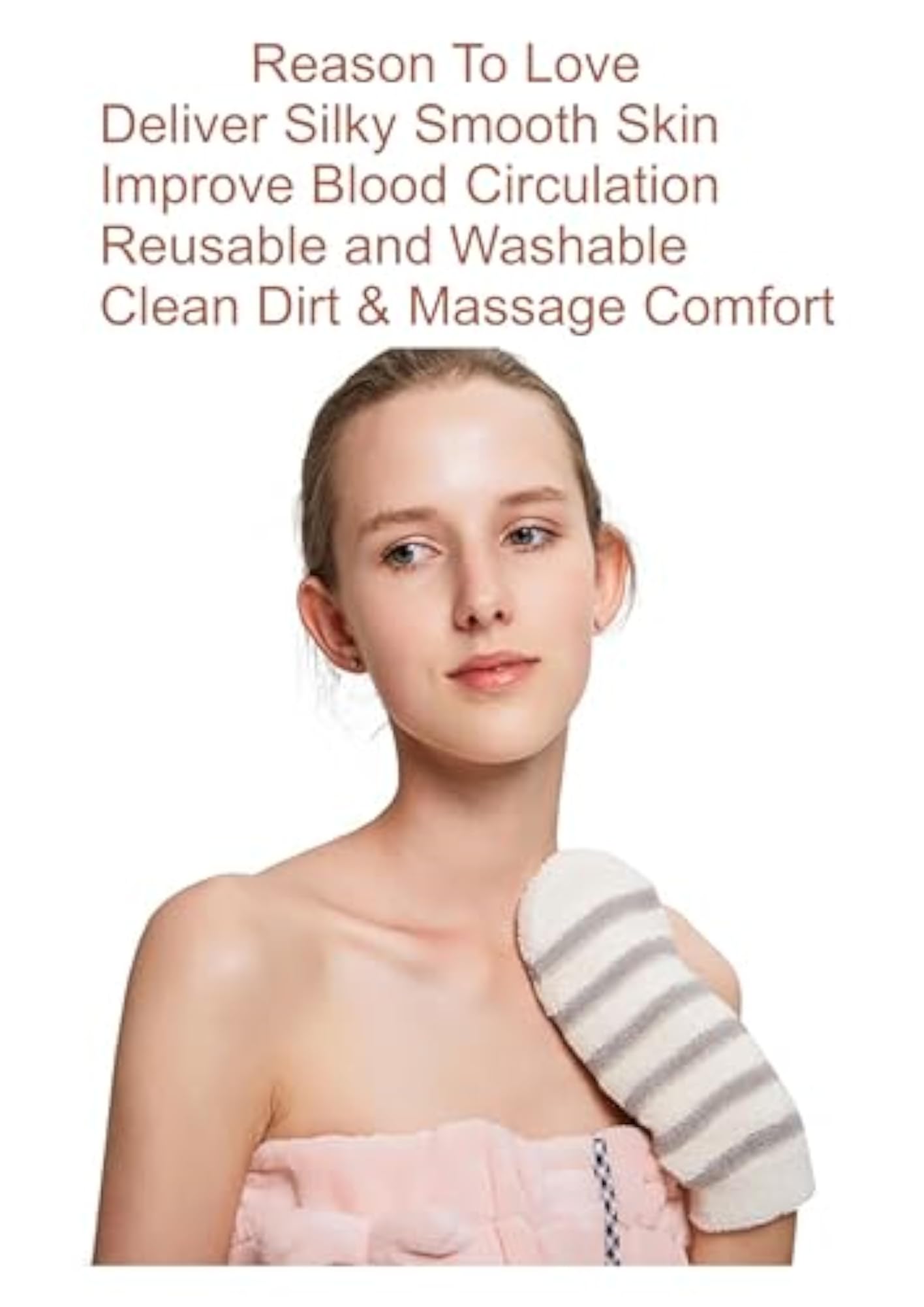 High Lather Cleansing Bath Gloves for Men & Women