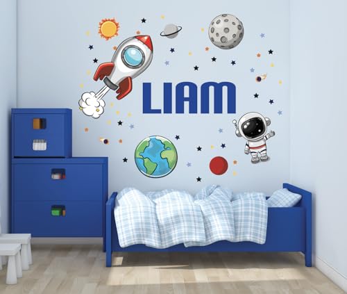 Vinilo Decorativo Personalizado Espacial para Pared de Niños miniatura 4