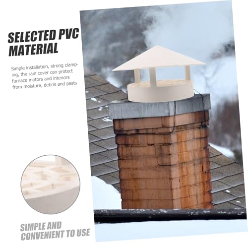 Cubierta de PVC para salida de humos con ventilación impermeable 160-250mm 6