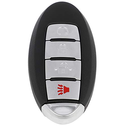 cciyu X 1 Remote UNCUT ignition key fob 4 Buttons Keyless Entry Remote Fob 433 MHZ 4A chips 16 for N issan Altima with FCC/OE S180144313 KR5S180144014 7812D-S180204 285E3-5AA3D