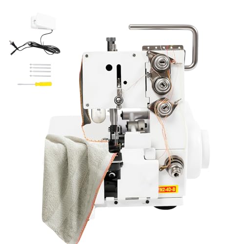 JAYGOVAN Serger Overlock Machine Professional 4 Thread Seaming Machine with Accessory Kit - 1200 Stitches/Minute, LED Light & Foot Controller Durable Heavy-Duty Metal Frame for Cotton, Silk, Denim