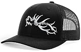HORN GEAR Trucker Hat - Elk Hat Edition (Black/Black)