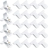 Patelai 24 Pieces Padded Comforter Clips White Duvet Clips Padded Blanket Fasteners to Secure Bedding for...