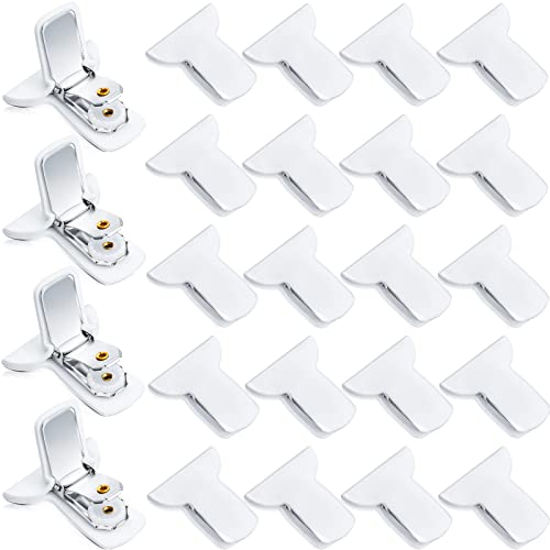 Patelai 24 Pieces Padded Comforter Clips White Duvet Clips Padded Blanket Fasteners to Secure Bedding for Preventing Comforters From Shifting Inside Duvet Cover Sweet Sleeping