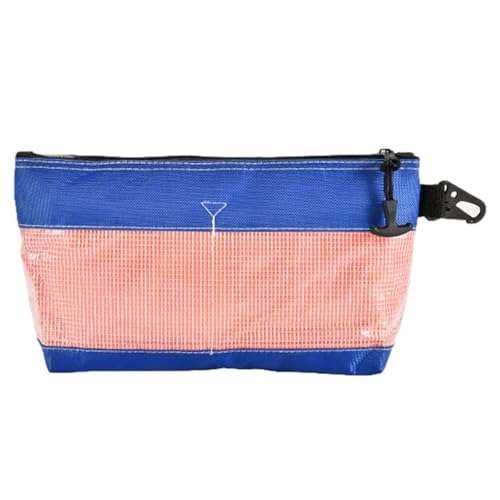 Organizador de bolsas de herramientas, bolsa impermeable con cremallera con clip multiusos, bolsa de aseo portátil de PVC transparente, bolsas de herramientas para herramientas de hardware, papelería