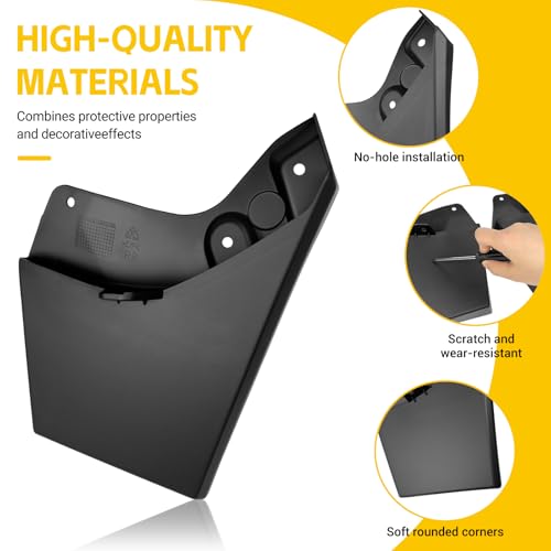 Image of Mud Flaps for 2024 2025 2026 Toyota Tacoma Mudguards Only No Drill Splash Guards Front & Rear Truck Mud Guards with Hardware Accessories Mudflaps Set(4pcs)