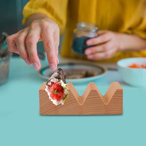 Support à sashimi en bois noble Cabilock pour présentation de sushis geta