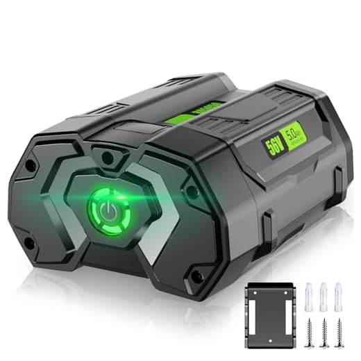 Supowill BA2800 56V 5.0Ah Replacement for EGO 56V Battery BA2800 BA1400 BA2800T BA4200 BA1400T Compatible with All EGO 56V Power Tools-New Upgraded 4X Longer Runtime and Battery Holder