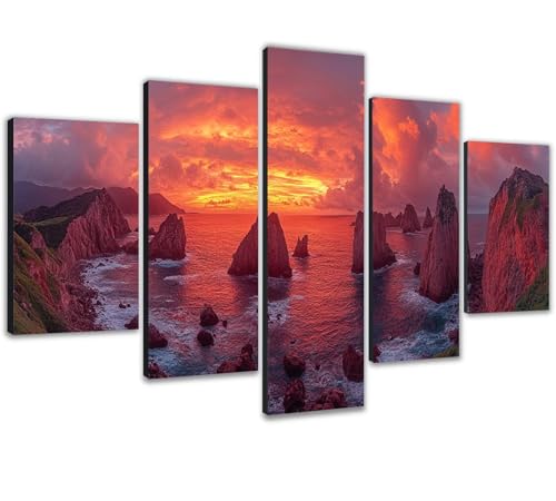 5d Diamond Art Coucher de soleil 2, Éliminez le Stress avec ce Grand Kit de Peinture Diamant pour Adulte