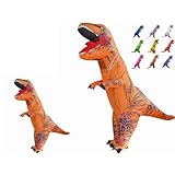 [Homie Home] 大人用 ティラノサウルス インフレータブルスーツ コスプレ服 ティラノサウルス 恐竜 着ぐるみ (大人サイズ：オレンジ)