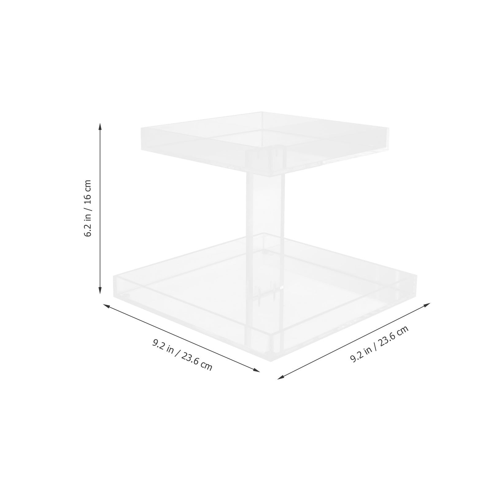 Veemoon Organizador de Perfumes Estructura Desmontable y Fácil de Limpiar de 2 Niveles de Acrílico Estante Pequeño para Perfumes para Adecuado para Baño y Tocador Baño Tocador