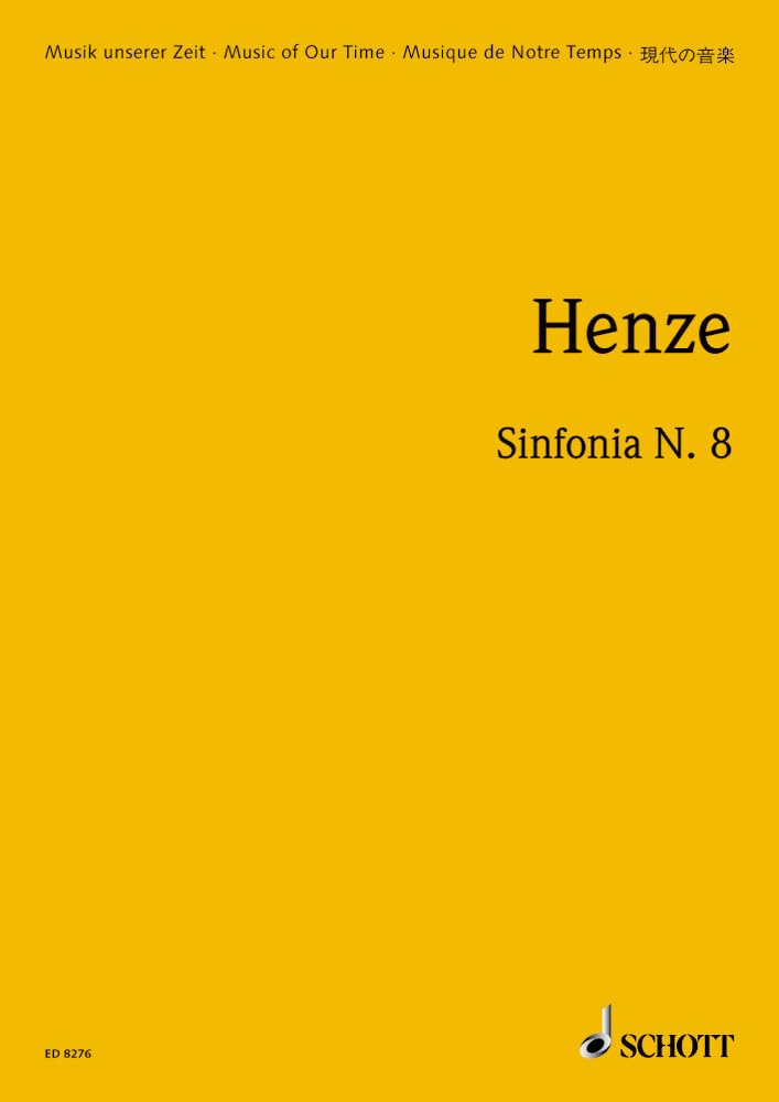 Sinfonia N. 8: large orchestra. Partition d'étude.