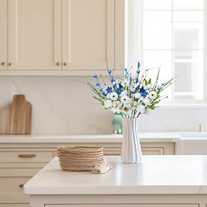 6pcsartificialflowersfor4thofjulypatrioticdecorationsartificialdaisyflowerswithbluestarsindependencedayflowersformemorialdayhomeofficetabledecor Urban Country Home Decor 6 pcs artificial flowers for 4th of july patriotic decorations artificial daisy flowers with blue stars independence day flowers for memorial day home office table decor urban country home decor