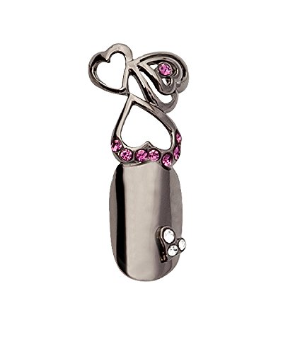 Stephen Nail Jewelry Triple Hearts (Small, Black) #TOP5