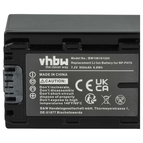 Batterie Sony HDR-HC7 vhbw résout problème écran noir vidéo