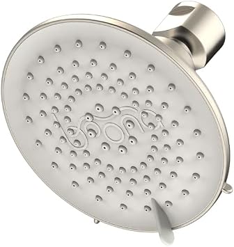 BOONA The Showerhead | High Water Pressure, Luxurious Shower | Rainfall, Max Pressure, and Swedish Massage Settings for a Spa-Like Experience| Easy Quick Install | As seen on WIRED, Brushed Nickel