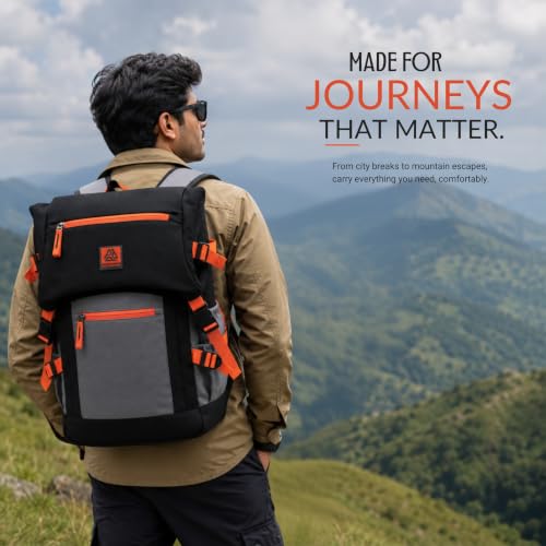 Image of Voyage Orange 24L Travel Bag for Men & Women