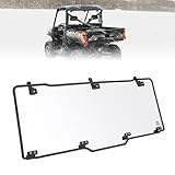 KEMIMOTO Hard Coated Rear Window, Pre-installed Back Windshield Compatible with Polaris Ranger XP 1000/Crew 2017-2026, Polaris Ranger 1000/Crew 2020-2026, Ranger XP 900/Crew 2013-2019