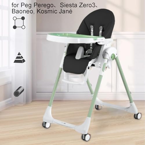 Cojín acolchado para trona lavable con asiento elevado de cuero PU para bebés 7