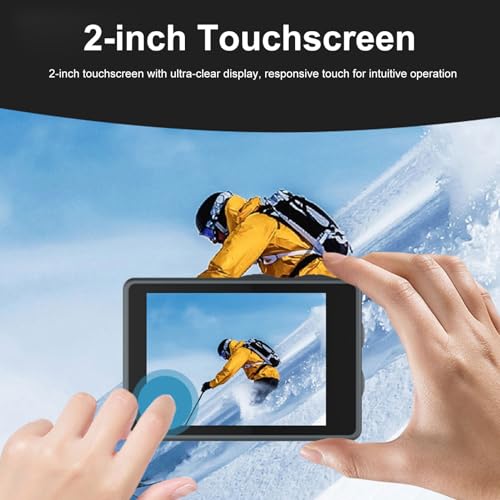 Yunseity M40TRW Cámara 5K WiFi 2 Pantallas miniatura 6