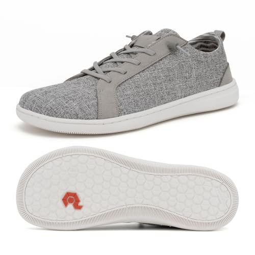 Image of Men's Barefoot Wide Toe Box Shoes - Minimalist Barefoot Shoes with Zero Drop Sole Extra Wide Slip on Walking Shoes for Men