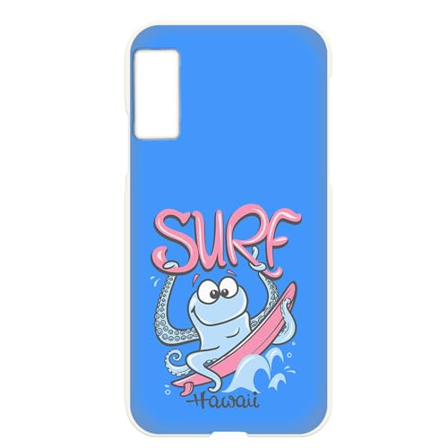 Galaxy Note20 Ultra 5G 用 SC-53A SCG06 対応 スマホケース ノート20ウルトラ5Gのカバー タコサーフ サーフィン Hawaii ブルー けーたい ケース hbcbd03