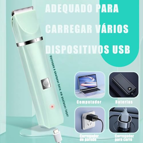 Maquina de Tosar Pet, Cortador de Cabelo Elétrico 4 em 1 para Animais de Estimação, Adequado para ga