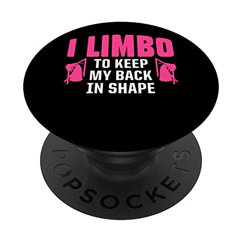 Limbo Dance Limbo Dancing Dancer Girl Limbo Stick PopSockets Swappable PopGrip, Black