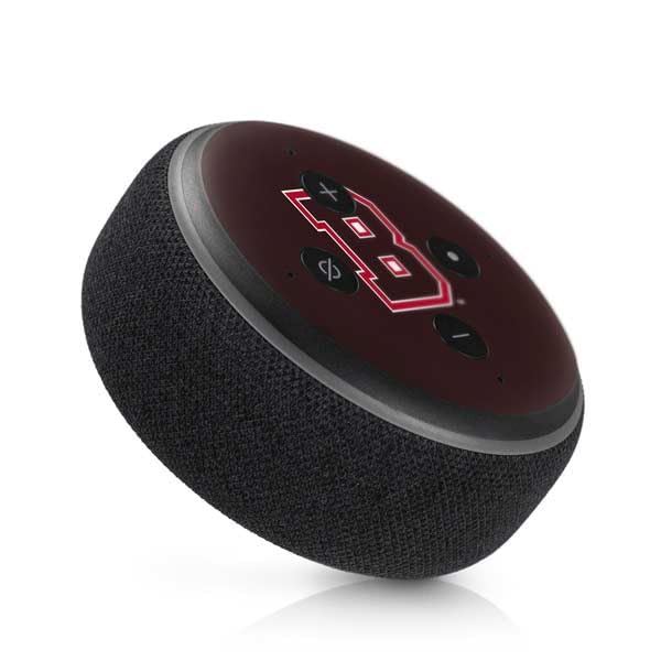 Skinit Decal Audio Skin Compatible with Amazon Echo Dot 3 - Officially Licensed Brown University B Logo Design