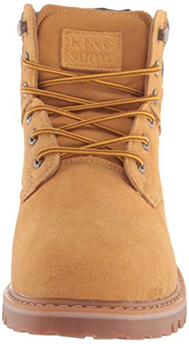 kingshow Men's 1801 Work Boots (12 M US Men's, Wheat)