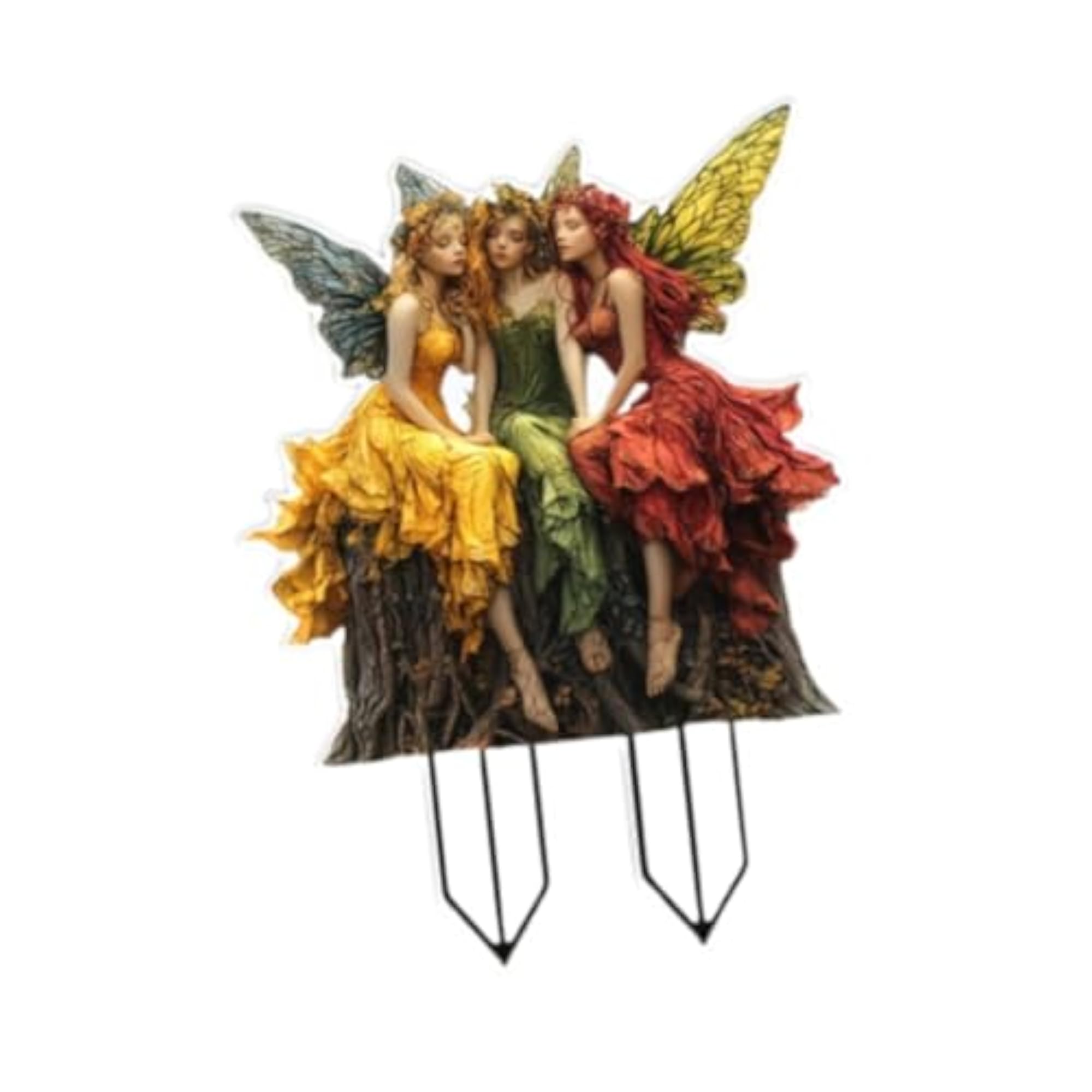 2D Flat Easter Scene Garden Stake Acrylic Decoration