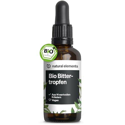 Bio Bittertropfen nach Hildegard von Bingen (50ml) – hochdosierte Bitterstoffe – Tropfen aus 14 erlesenen Kräutern – vegan, ohne unnötige Zusätze – in Deutschland produziert & laborgeprüft